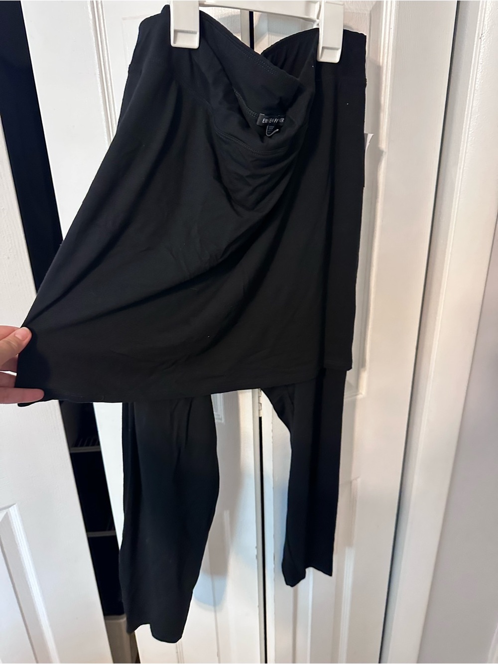Eileen Fisher Black skirt and legging combo - Picture 3 of 8